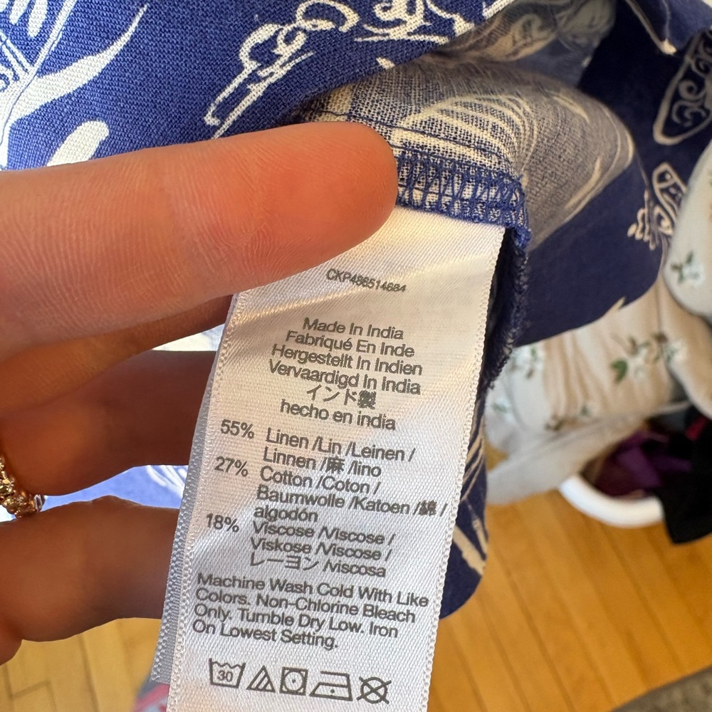 Madewell x Lisa Says Gah! One-Shoulder Blue Dress - Size 10 - Picture 4 of 4